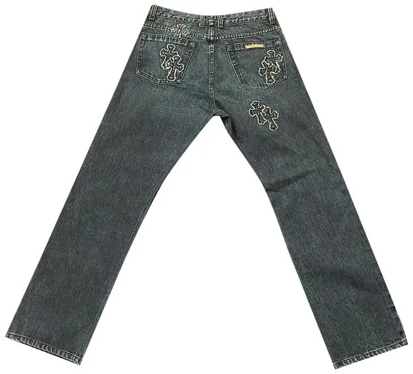 Chrome Hearts Cross Patch Jeans - 1