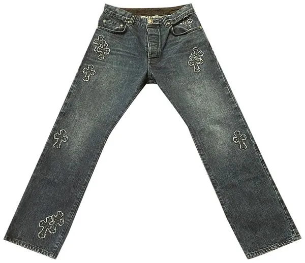 Chrome Hearts Cross Patch Jeans
