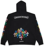 Cross Multicolor Black Hoodie - 1