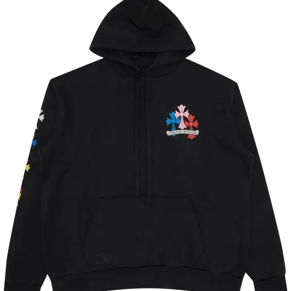 Cross Multicolor Black Hoodie