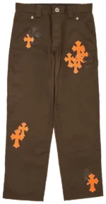 Cross Patch Carpenter Pants Brown