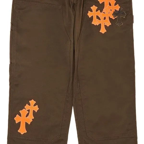 Cross Patch Carpenter Pants Brown