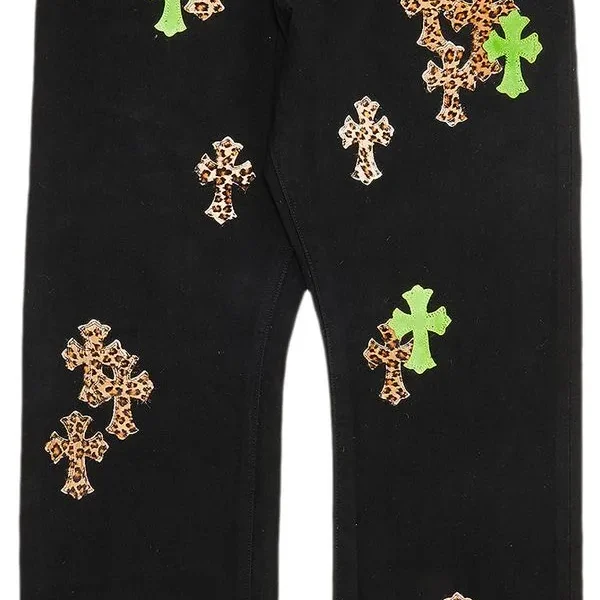 Cross Patch Denim Jeans