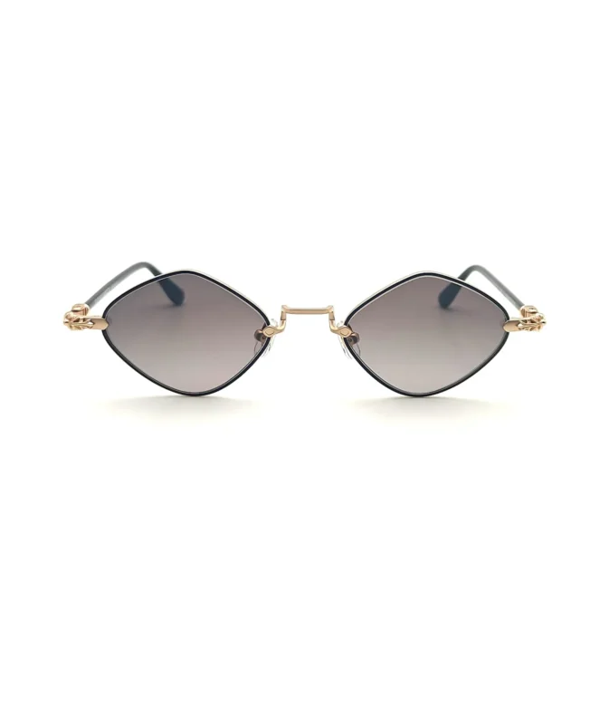 Diamond Dog Black Gold Plated Sunglasses