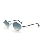 Diamong Silver Black Sunglasses - 1