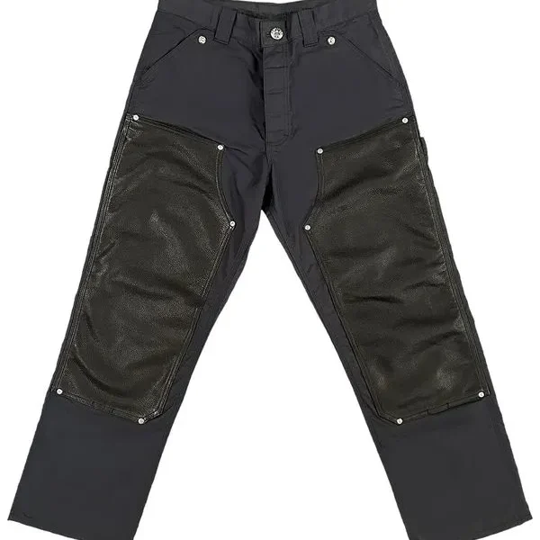 Leather Knee Carpenter Jeans