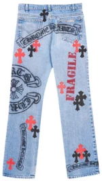 Levi's Stencil Cross Patch Blue Jeans - 1