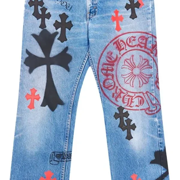 Levi's Stencil Cross Patch Blue Jeans